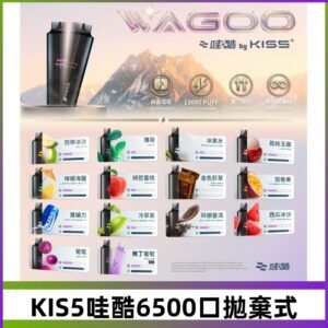 Kis5電子煙 Kiss拋棄式哇酷|WAGOO6500口一次性電子煙